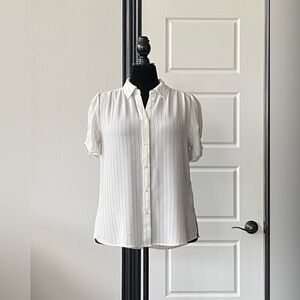 Stripped buttoned Adriana Papell